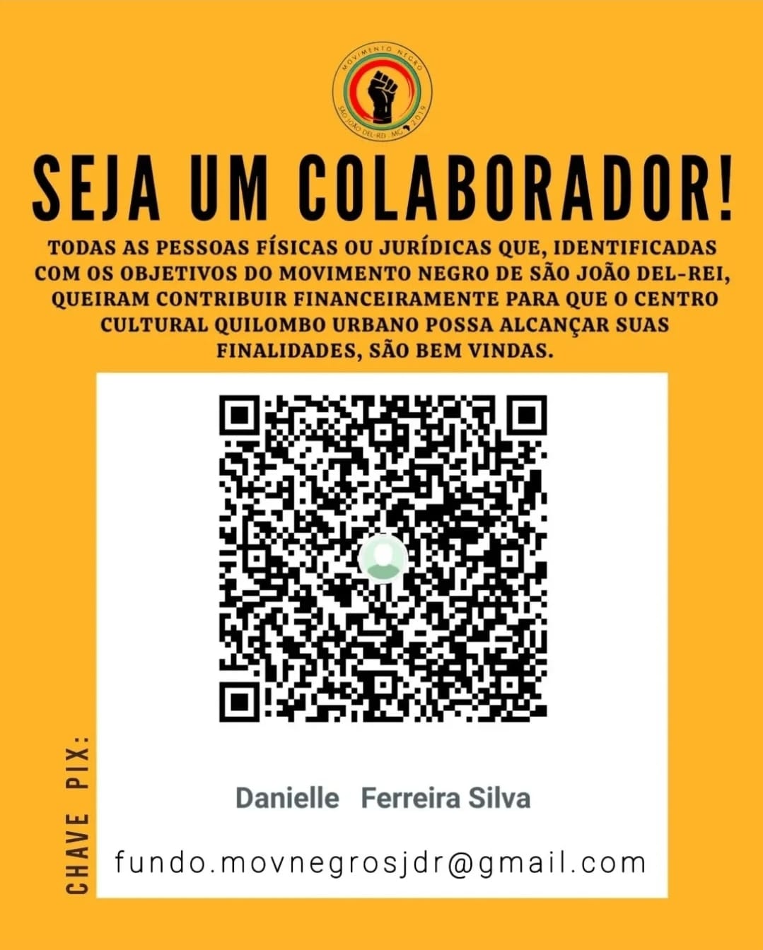 QR Code para doação via PIX